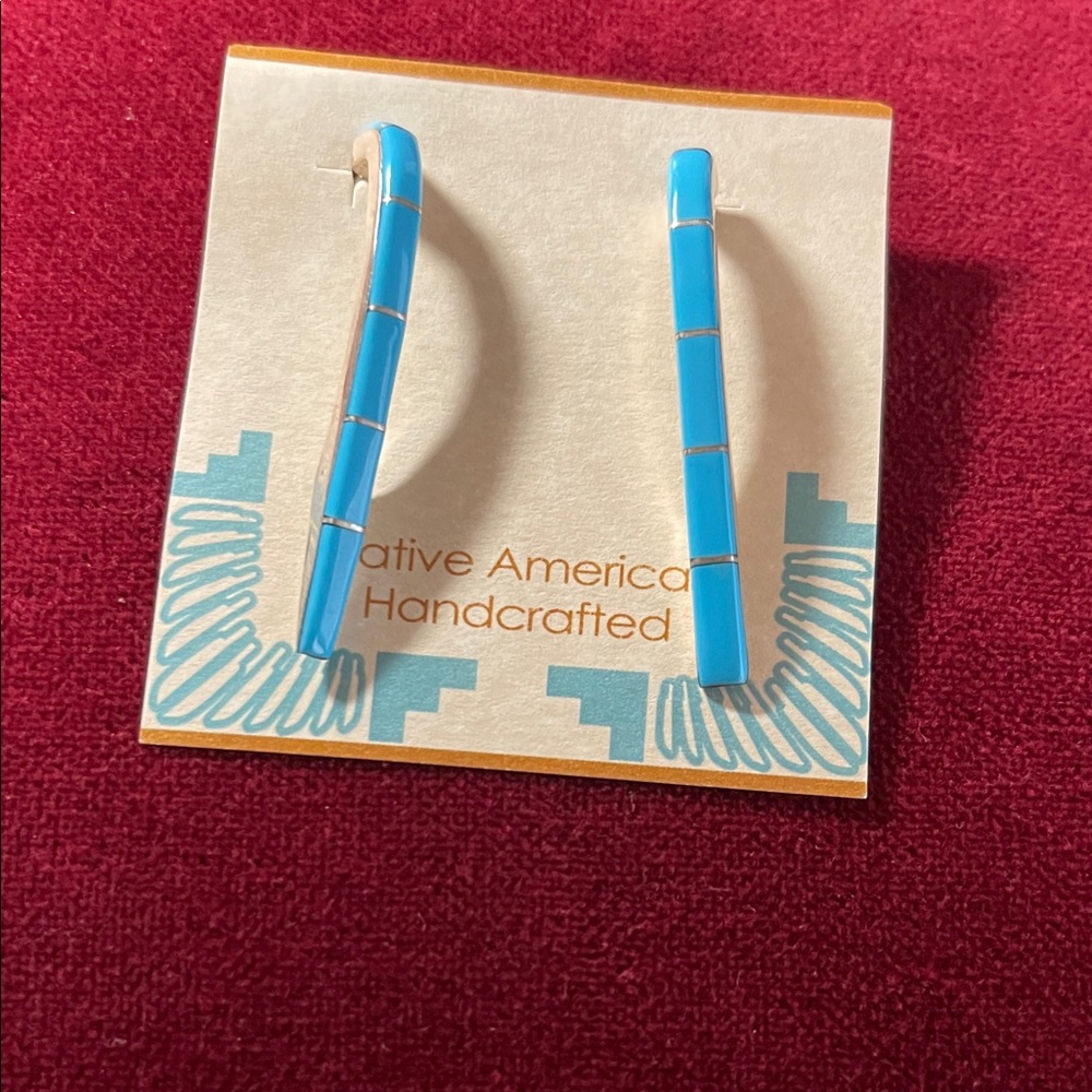 Turquoise Handcrafted Earrings from Spirit of Santa Fe